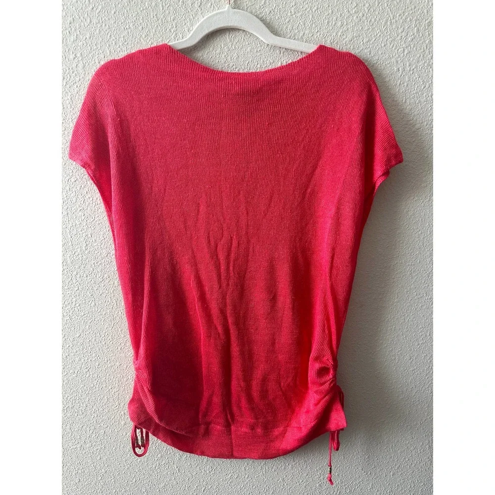 Tommy Bahama Women’s Alana Linen Side Tie V-Neck Sweater - Picture 10 of 13